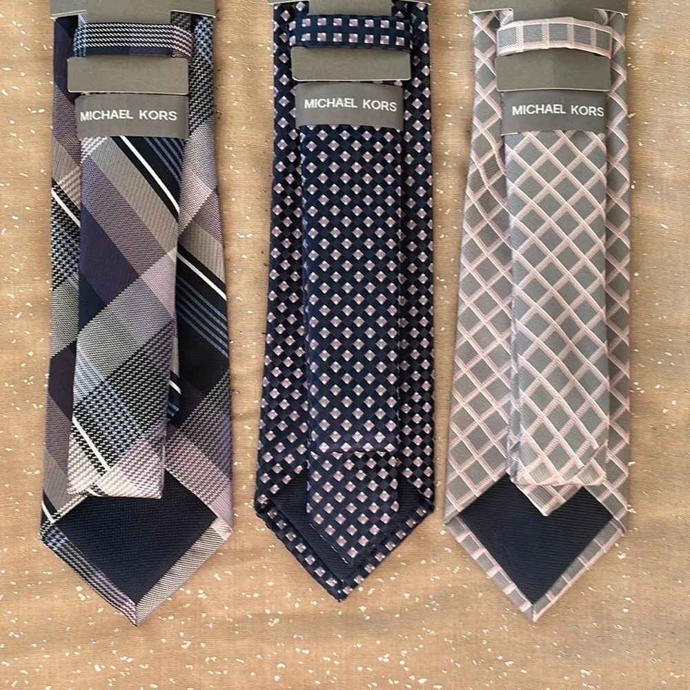 Brand New Set of 3 Michael Kors Men’s Ties Business Office